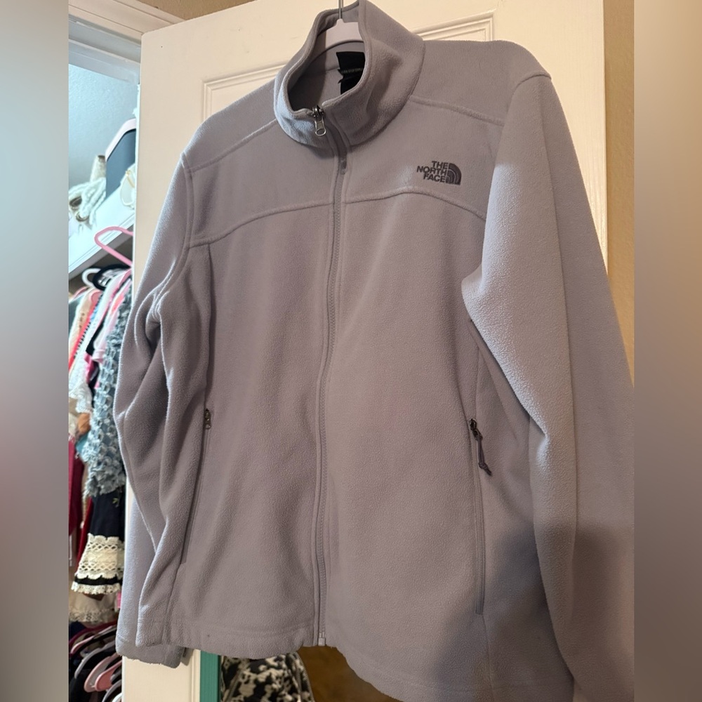 The North Face Light Purple Full-Zip Fleece Jacket